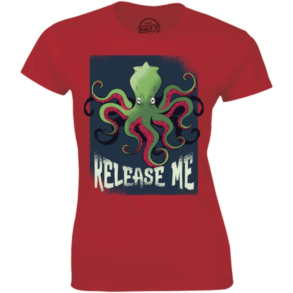 Release Me Octopus Kraken Giant Monster T-shirt